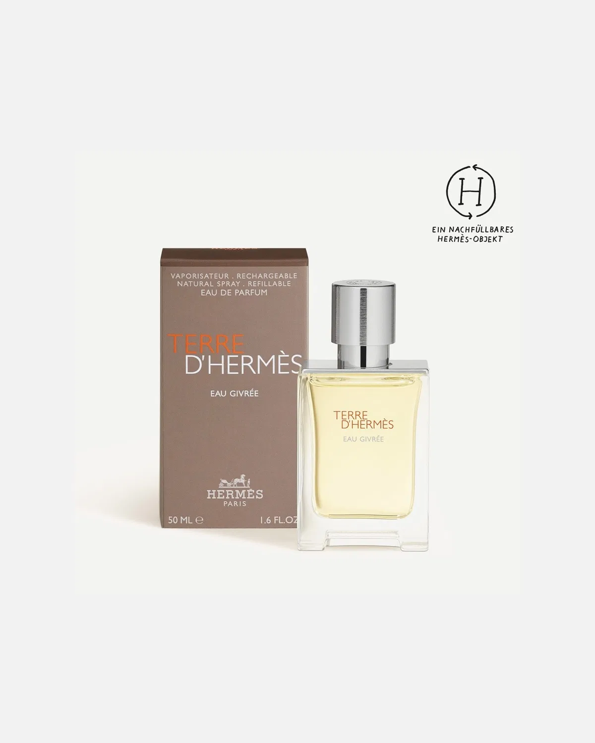 Парфюмированная вода terre d'hermès eau givrée, 50 Ml — фото 2