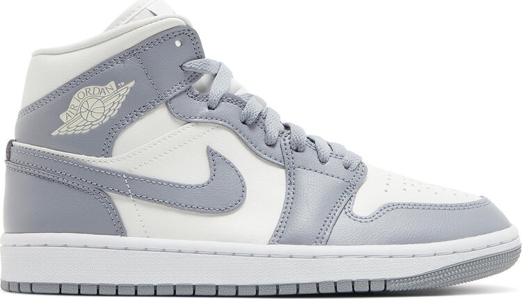 Кроссовки Wmns Air Jordan 1 Mid Stealth, серый