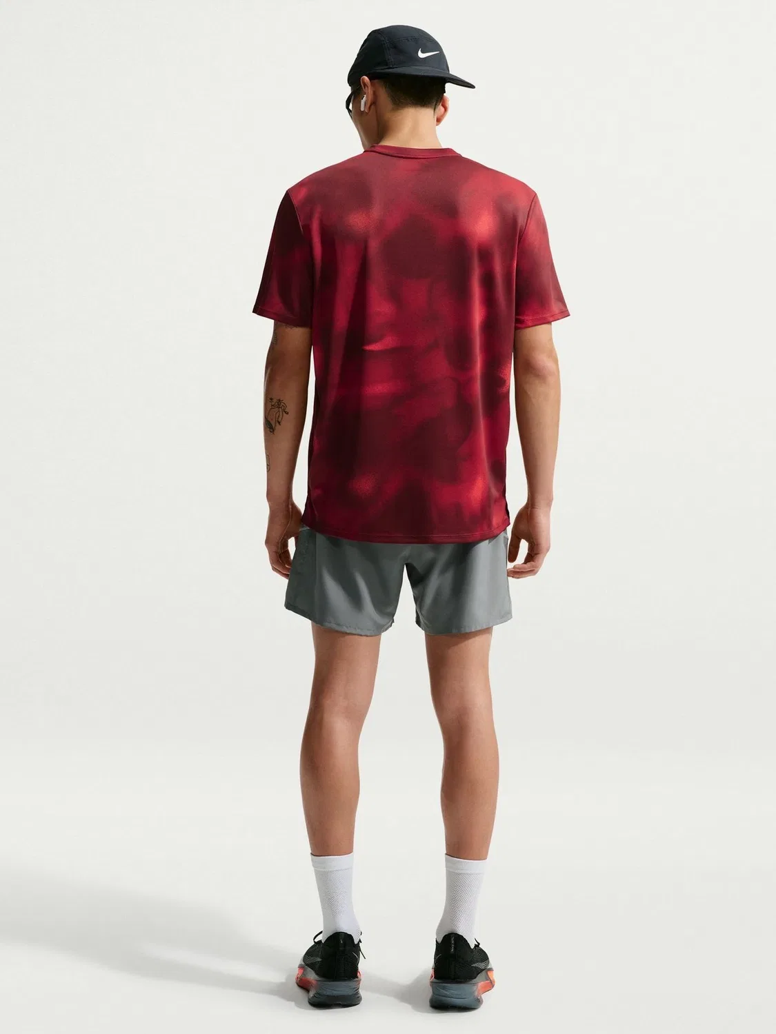 Футболка беговая Dri-FIT Miler Nike, Красный — фото 3
