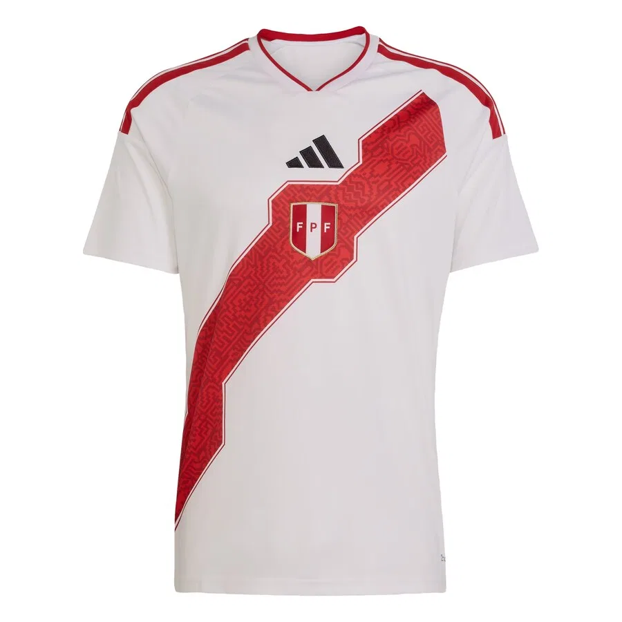 Футболка ADIDAS PERFORMANCE 'Peru 26 Home' белого цвета