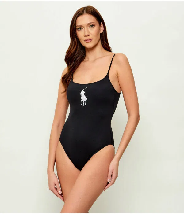 Женский купальник из переработанного нейлона Polo Ralph Lauren, черный