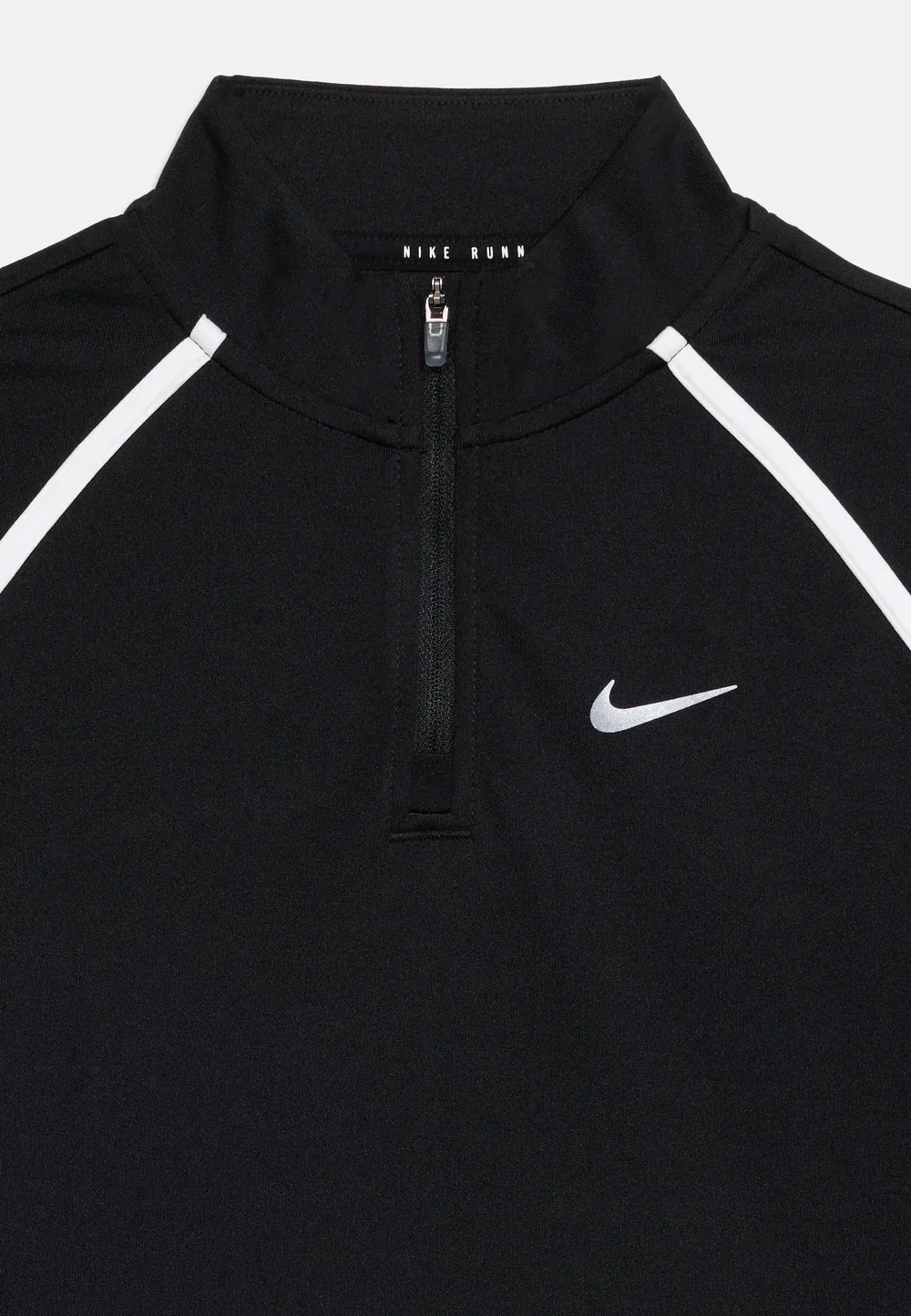 Футболка Tempo унисекс с длинными рукавами Nike Performance, Black/White/Reflective Silver-Coloured — фото 3