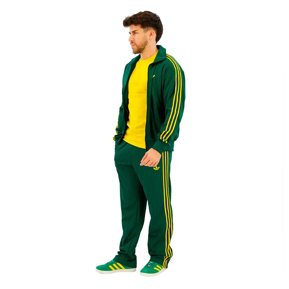 Толстовка с принтом в полоску Firebird Loose Pinstripes Adidas Originals, зеленый — фото 4
