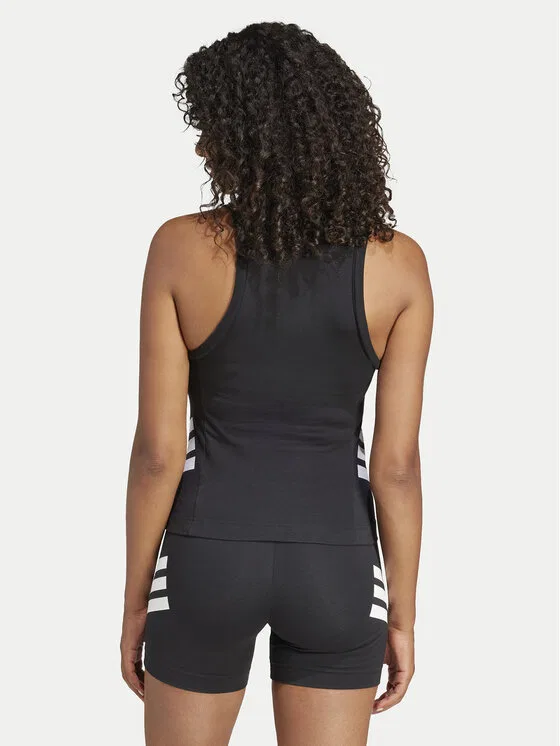 Топ slim fit Future Icons 3-Stripes Adidas, черный — фото 3