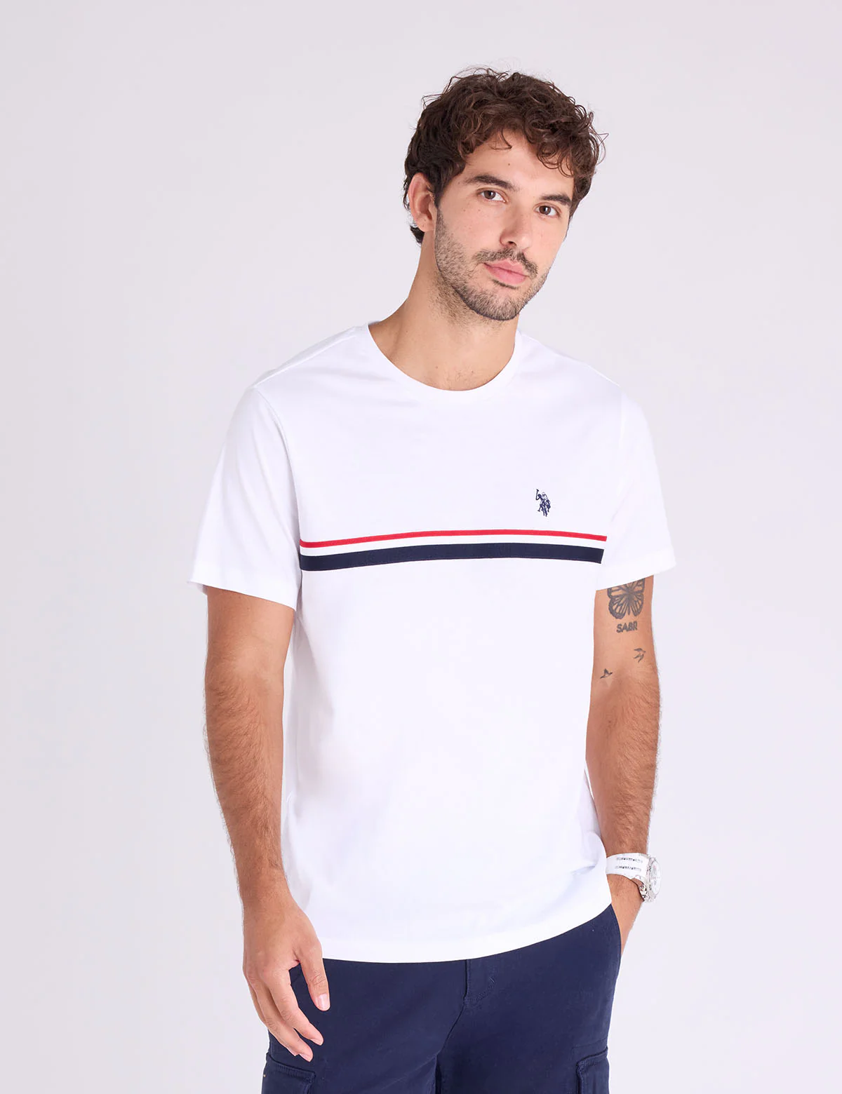 

Футболка U.S. Polo Assn Signature Tricot Pieced Jersey, белый