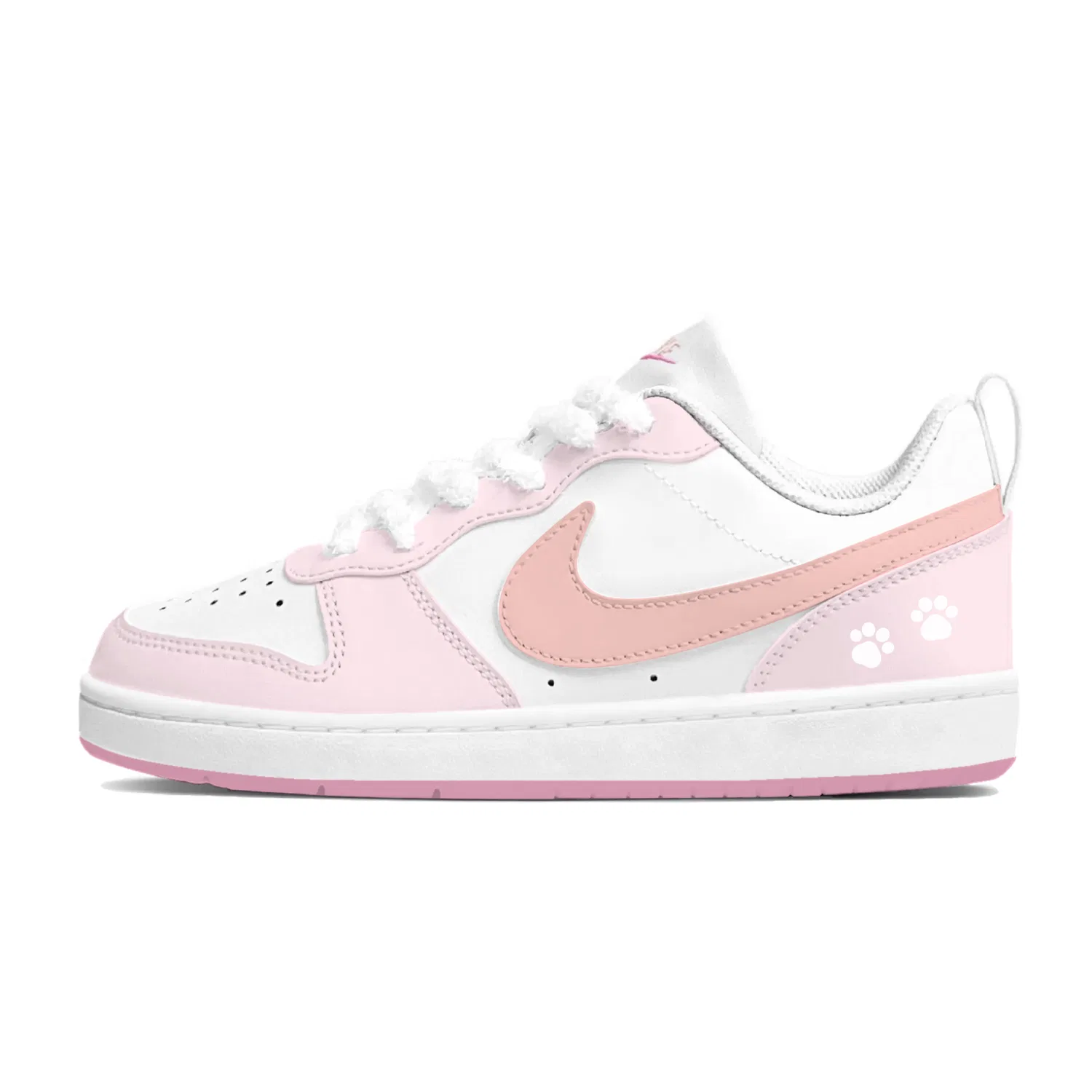 Детские кеды Nike Court Borough Pink/White — фото 3
