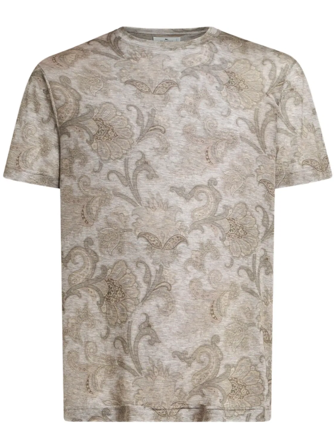 Футболка с узором в пайсley ETRO, серый
