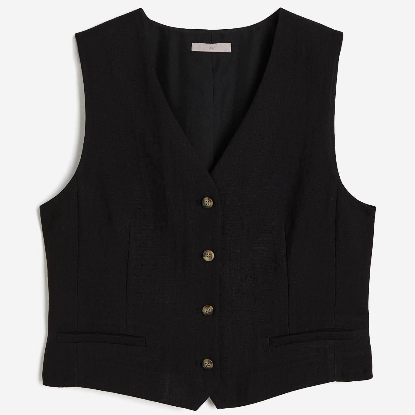 

Жилет H&M Tailored Suit, черный