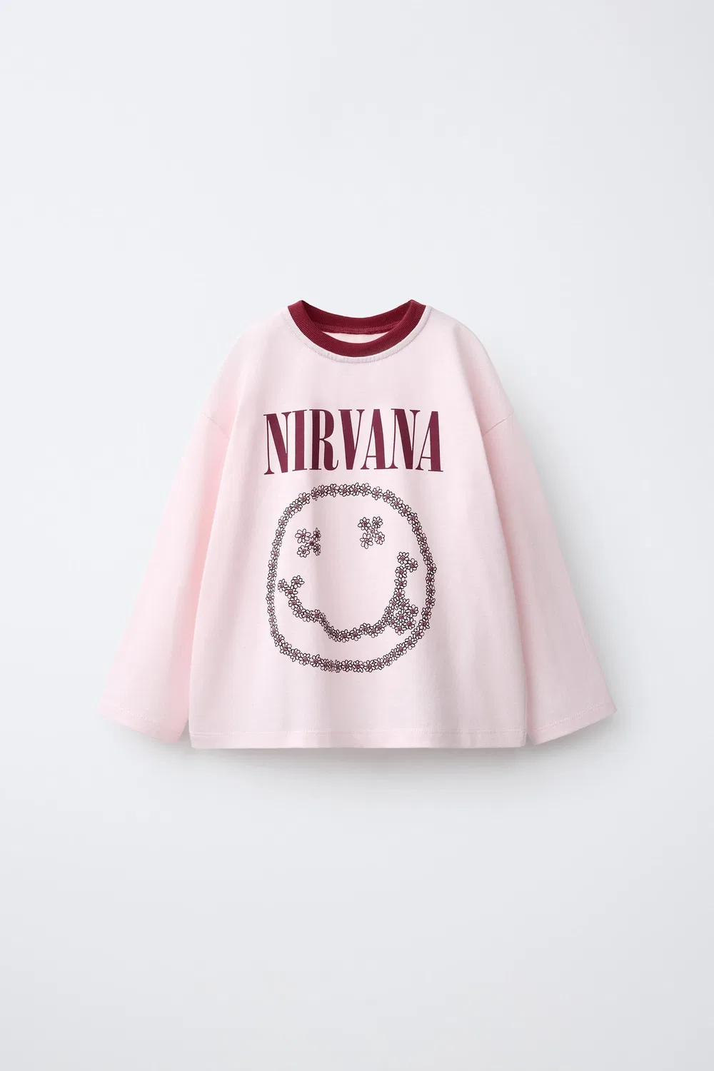 Футболка с принтом NIRVANA ZARA, Pink