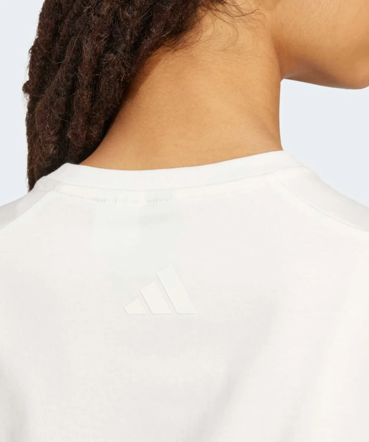 Женская футболка с принтом Cat Patch Graphic Adidas, White — фото 4