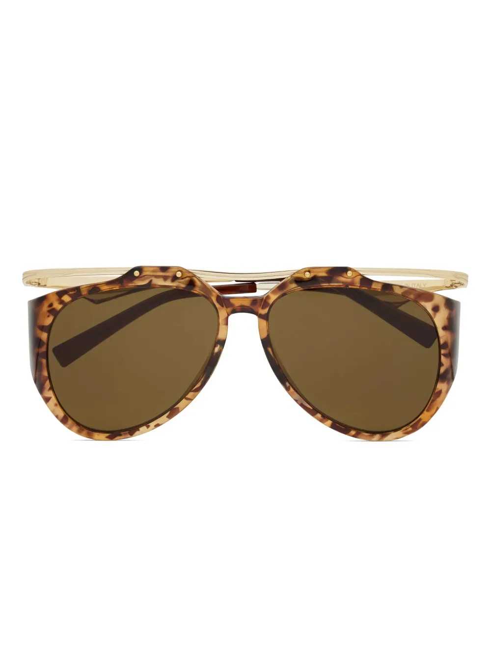 

Солнцезащитные очки-пилоты Amelia Saint Laurent Eyewear, коричневый