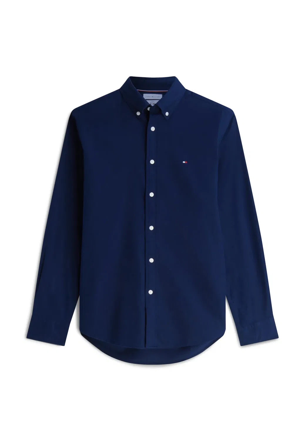 Рубашка из фланели Flex однотонная RF - рубашка Tommy Hilfiger, Carbon Navy — фото 4