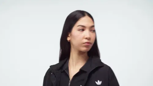 Женские спортивные брюки свободного кроя Firebird Adidas Originals, Olive Strata/Preloved Lime — фото 2