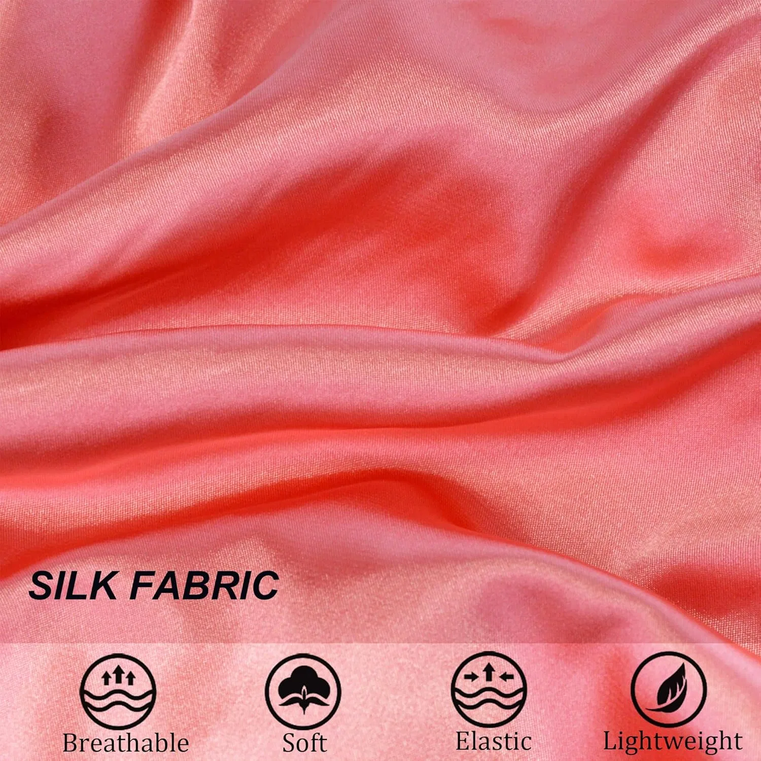 Шапочка для душа Satin двойная, Beutyme, коралловый — фото 4