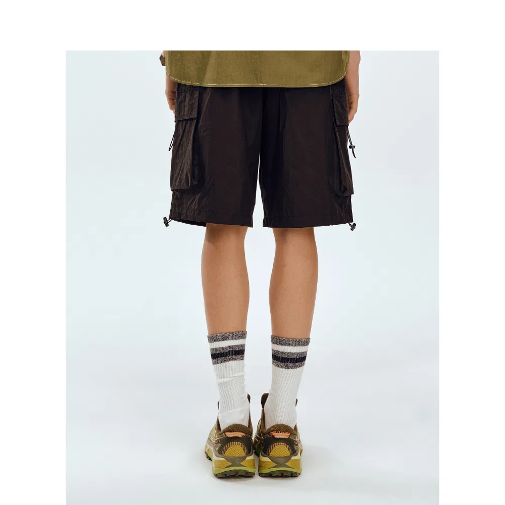 Детские шорты карго с принтом CleanFit Teenie Weenie Men, Black — фото 4
