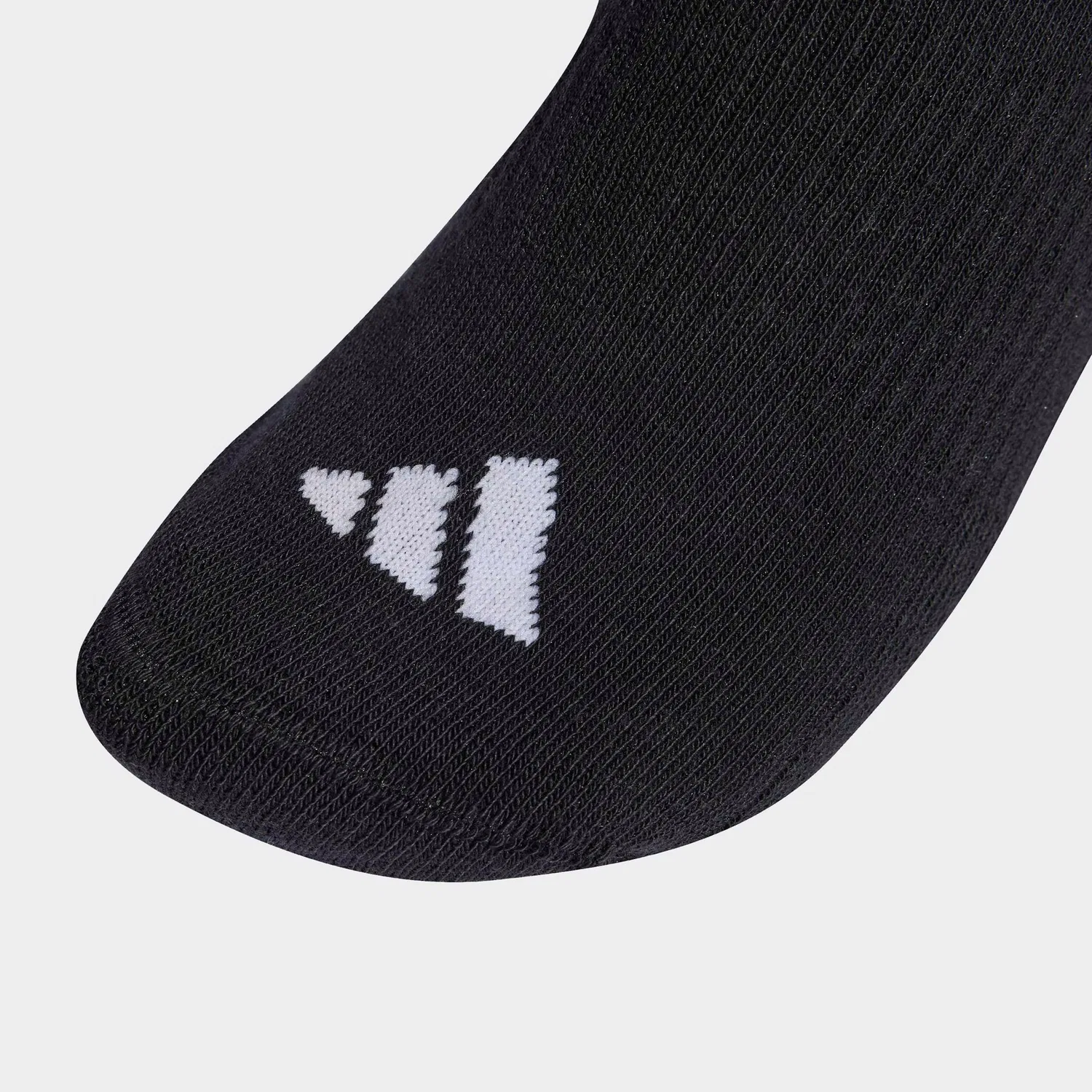 Женские спортивные носки средней высоты с тремя полосками Adidas Performance, Black/White/White — фото 3