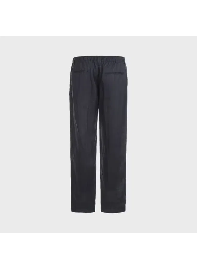 Брюки минималистичные однотонные Zara, темно-синий — фото 3