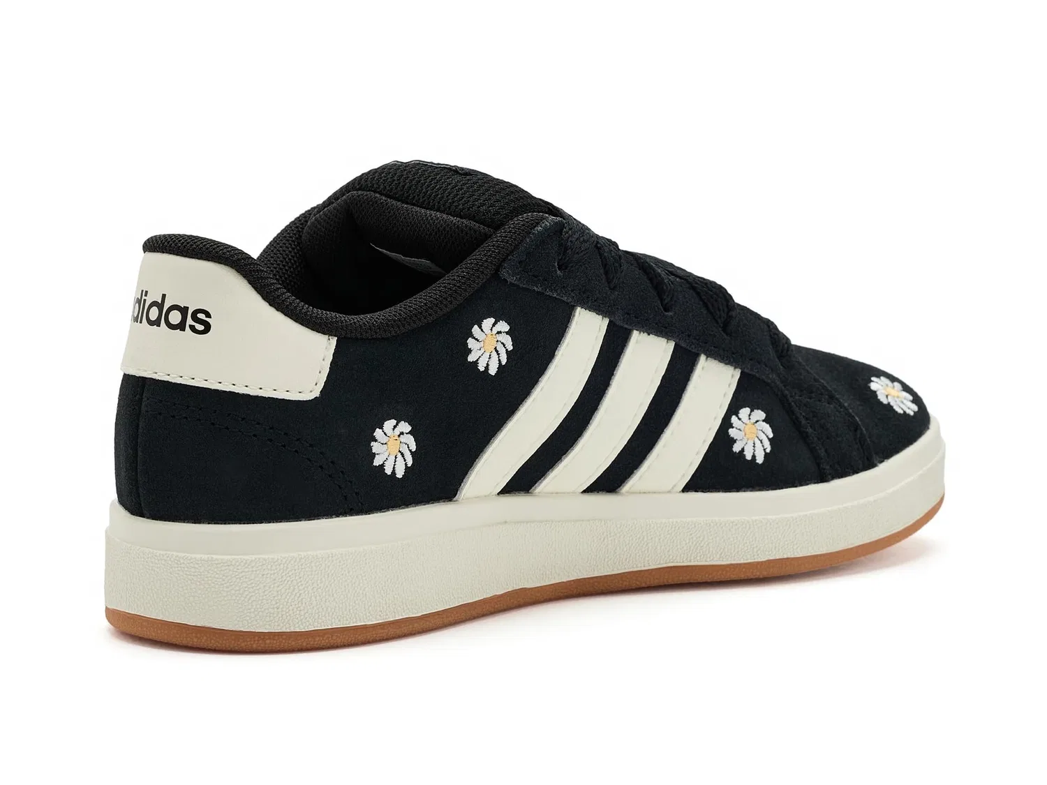 Кроссовки Grand Court 00s (для маленьких и больших детей) Adidas Kids, Black/Off White/Gum — фото 4
