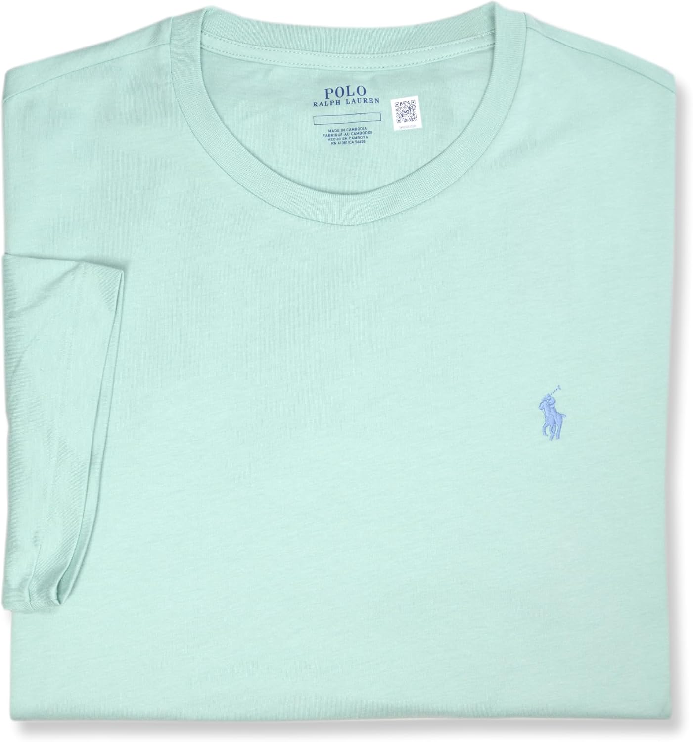 

Мужская мягкая трикотажная хлопковая футболка Polo Ralph Lauren с коротким рукавом, базовая футболка, Aqua Green, Зеленый, Мужская мягкая трикотажная хлопковая футболка Polo Ralph Lauren с коротким рукавом, базовая футболка, Aqua Green