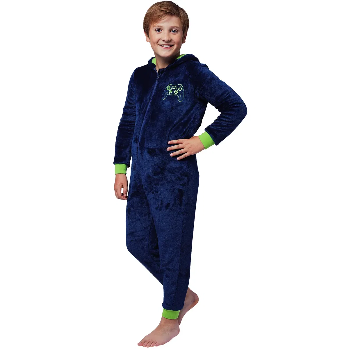 Детский боди-комбинезон с длинным рукавом Born to Be a Gamer Harry Bear, Blue — фото 2