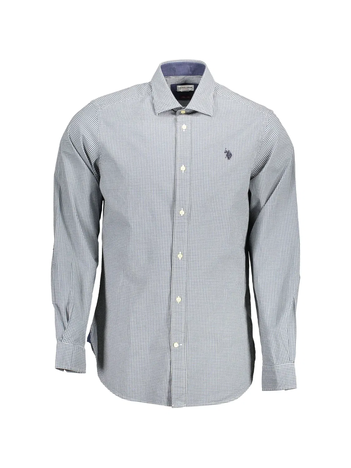 Рубашка из хлопка, синяя U.S. POLO ASSN., синий