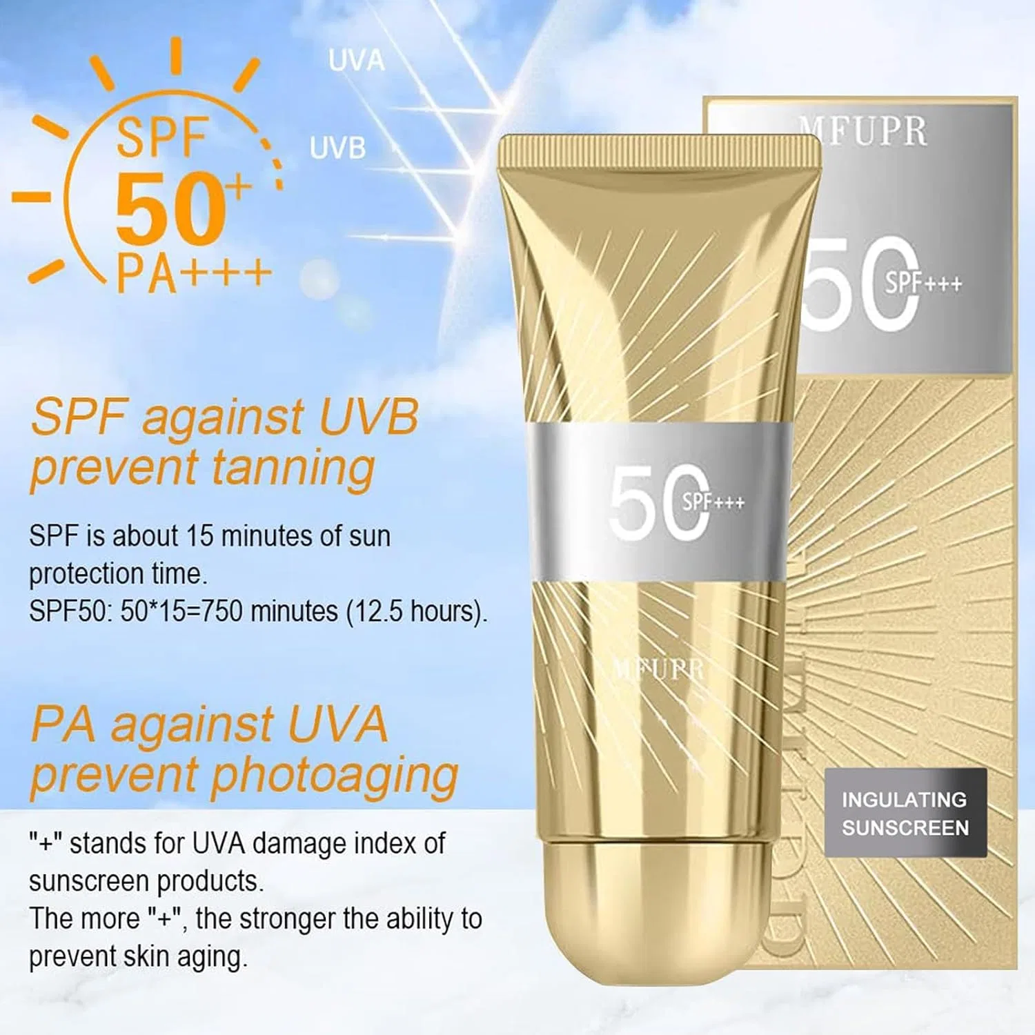 Солнцезащитный крем SPF 50, 60 мл Generisch — фото 4