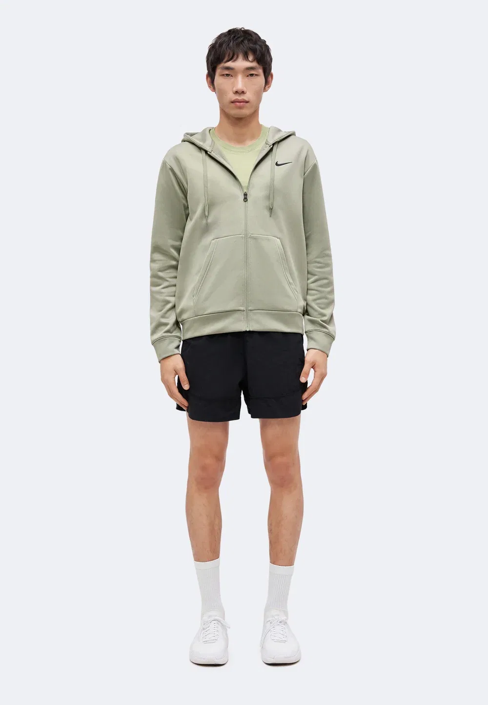 Flex - толстовка на молнии Nike Performance, Light Army/Black — фото 2