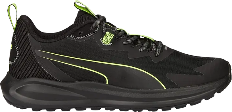 

Кроссовки Puma Twitch Runner Trail Black Lime Squeeze, черный