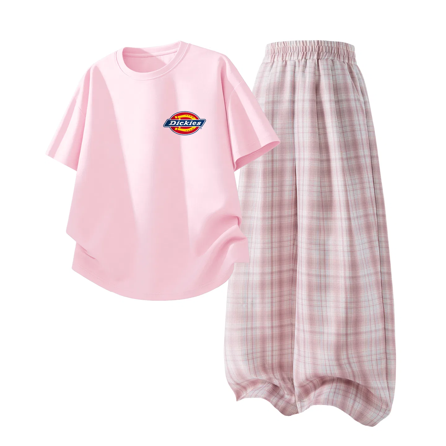 Детский спортивный костюм с круглым вырезом Dickies, Standard K Pearl Powder+Pure Pink — фото 3