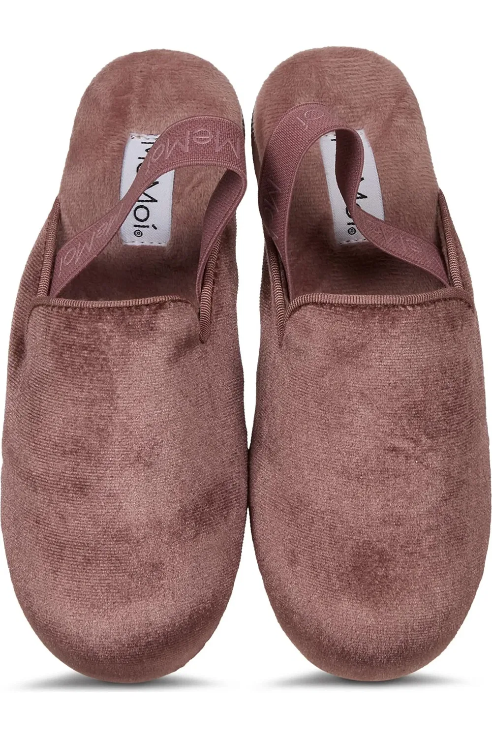 Детские тапочки вельветовые на пятке MeMoi, Blush