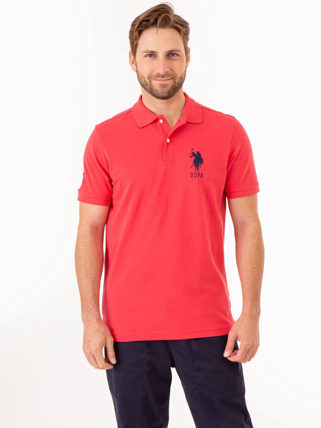 

Футболка поло U.S. Polo Assn. Big Logo Solid, красный