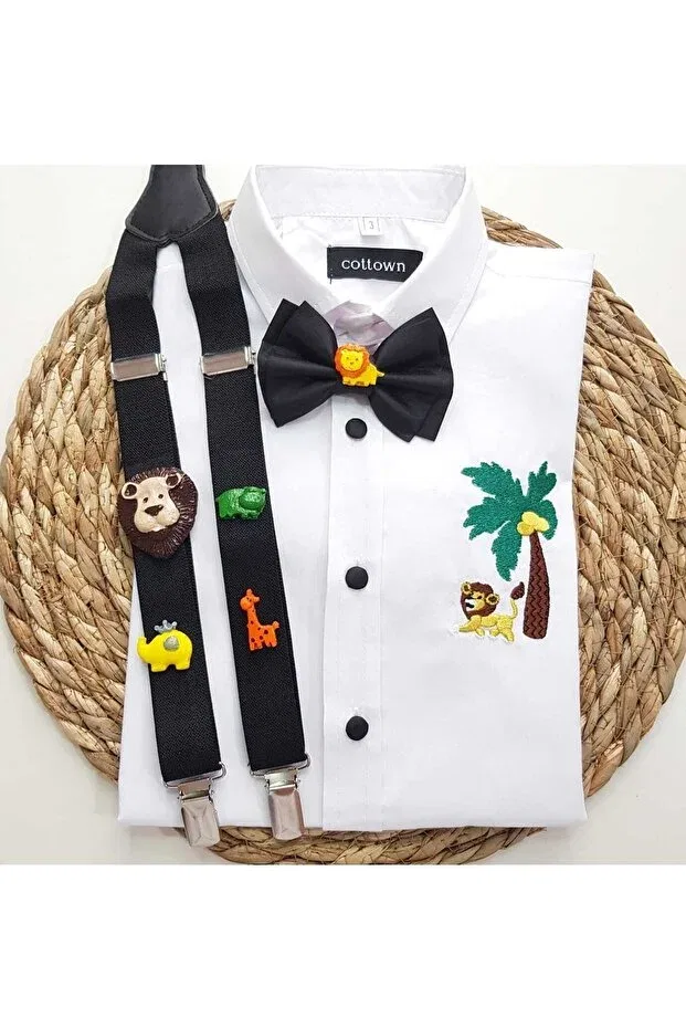 Детская рубашка для мальчиков с коротким рукавом Cool Partyshop, Black