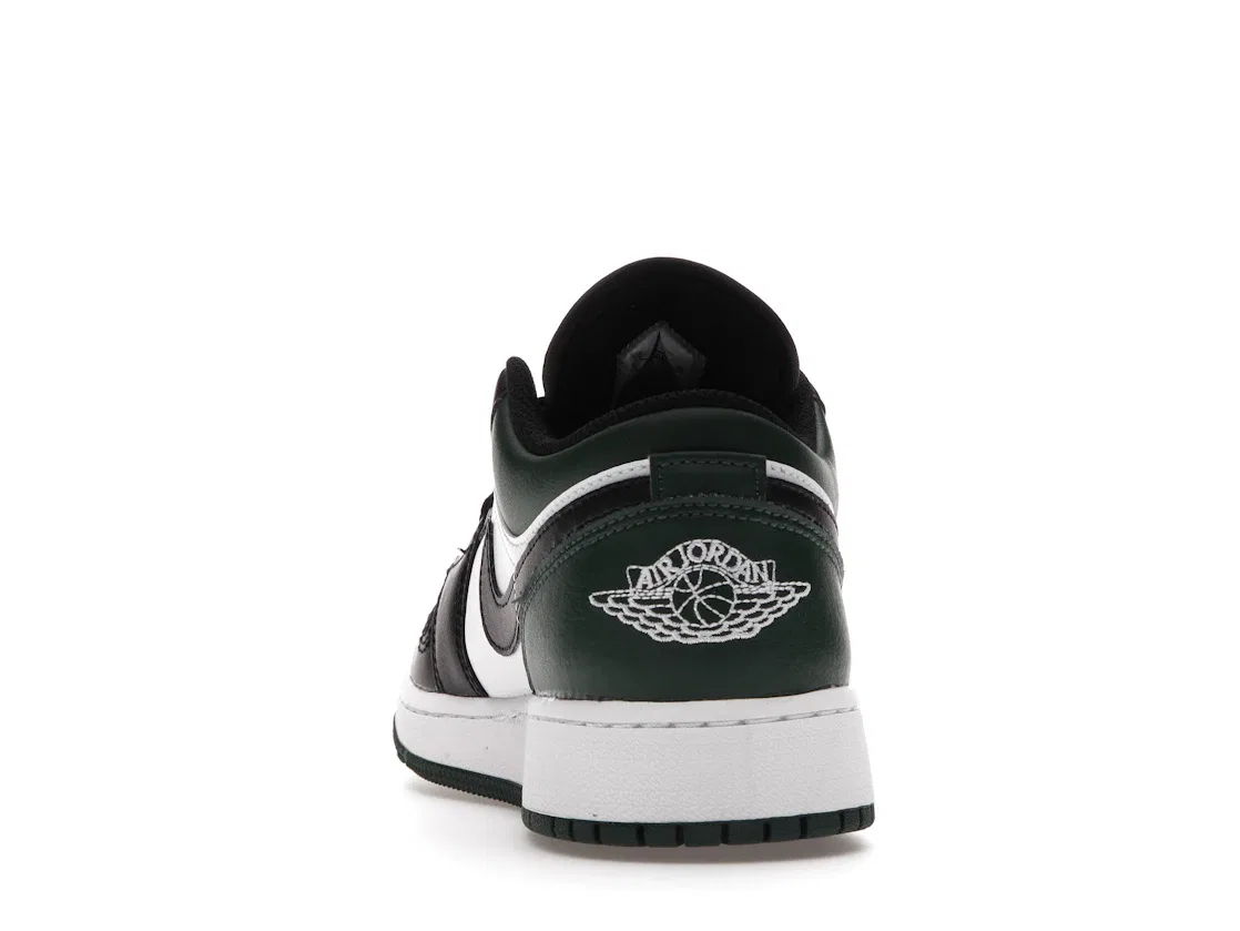 Детские кроссовки Lifestyle с принтом Jordan 1 Low Jordan, Noble Green/White/Black/Pollen — фото 4