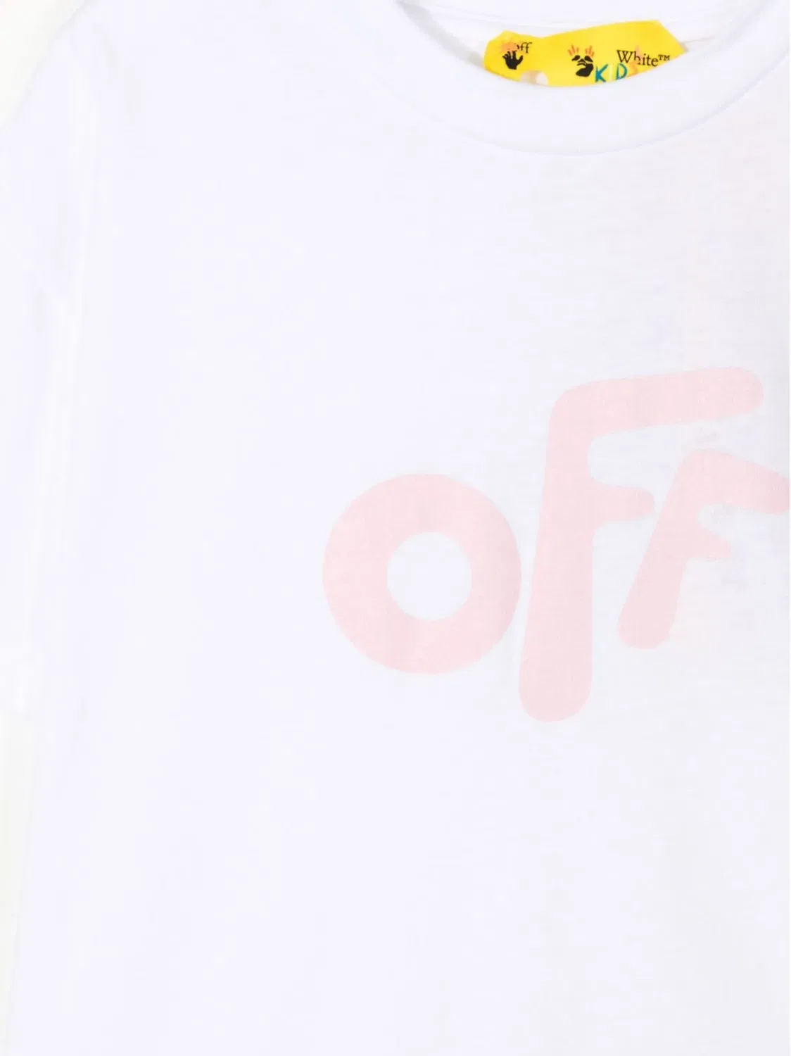 Платье с рюшей и логотипом OFF-WHITE, белый — фото 2