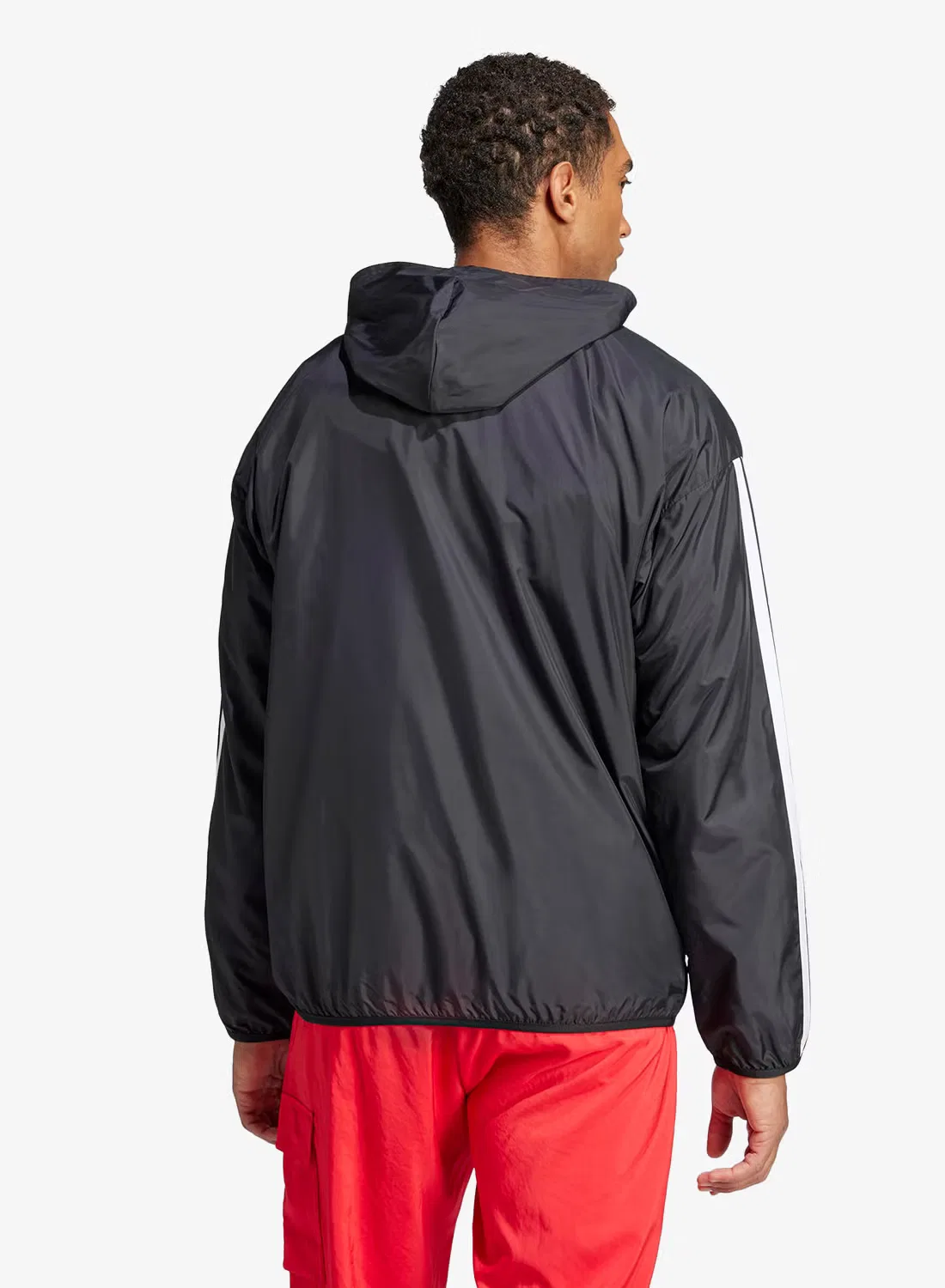Ветровка с сетчатой подкладкой 3-Stripes essential Adidas, черный — фото 2