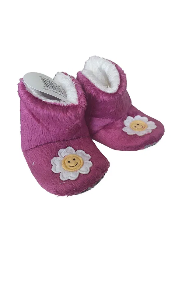 Детские тапочки для девочек с принтом Girl Purple Sun Emoji Embroidery Ay Online, Wisteria Sunrise
