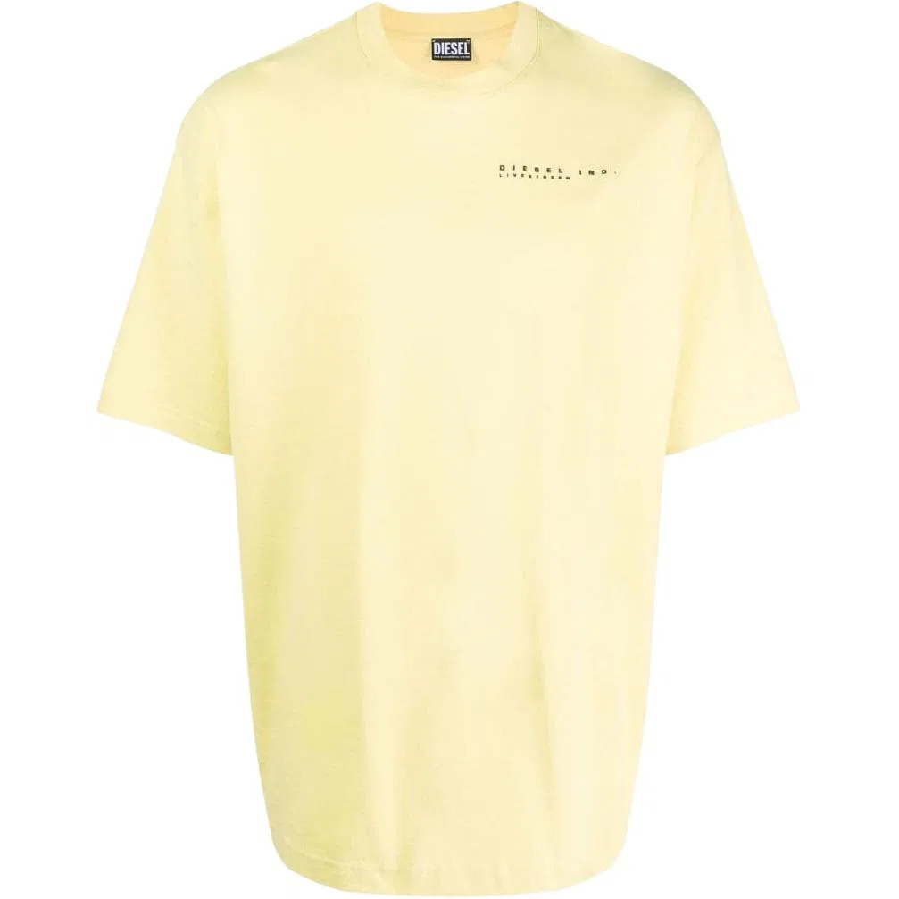 Футболка с круглым вырезом Light Yellow, DIESEL