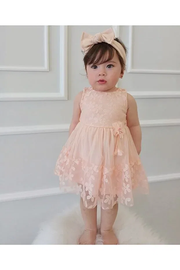 Детское платье для девочек кружевное Becol Baby, Somon