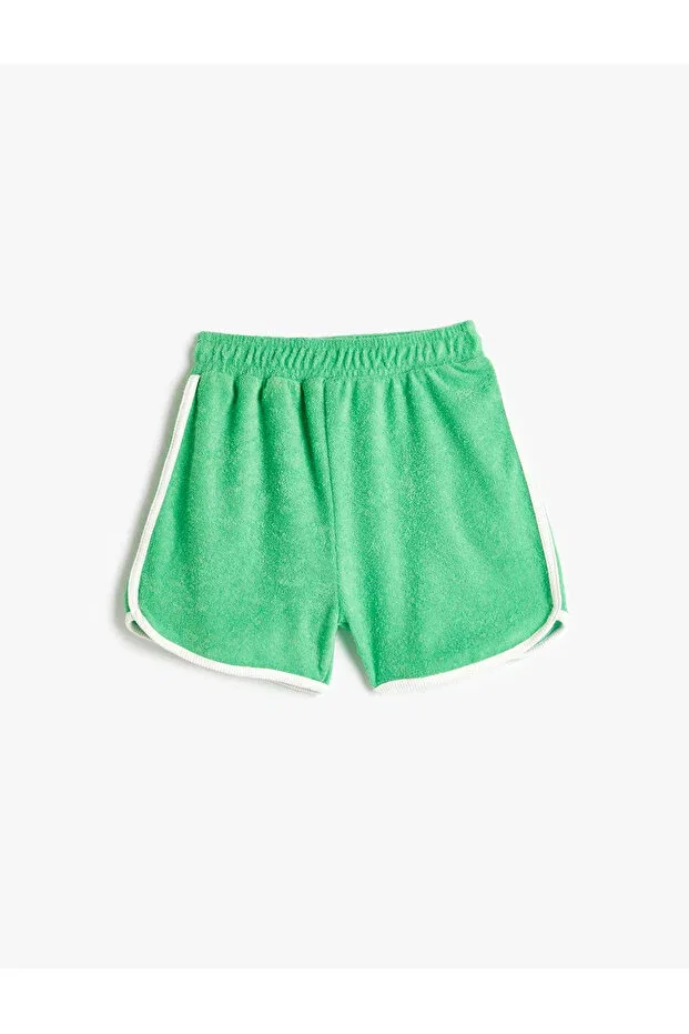 Детские шорты для девочек хлопковые с полосками Koton, Green