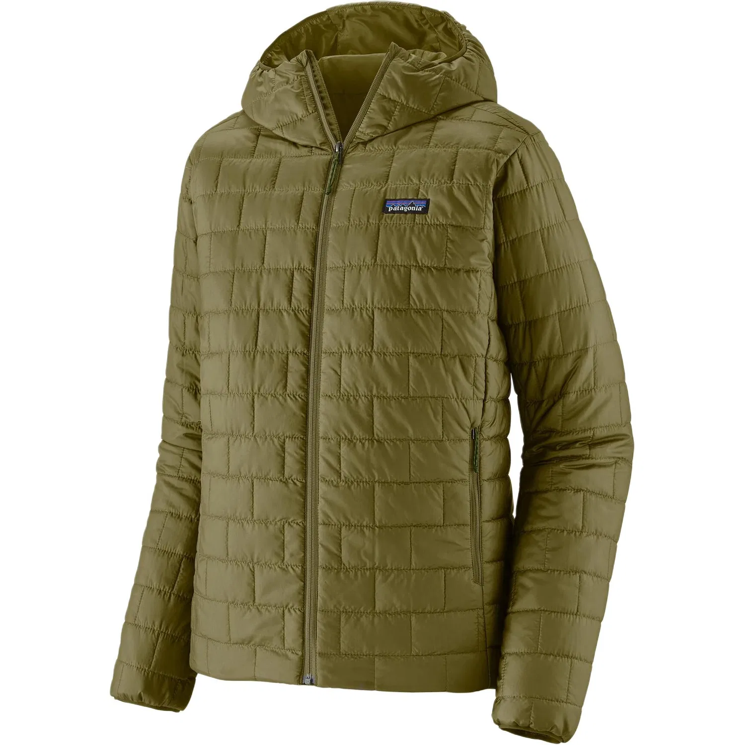 Мужская куртка-пуховик с капюшоном Nano Quilt Patagonia, Pond Green