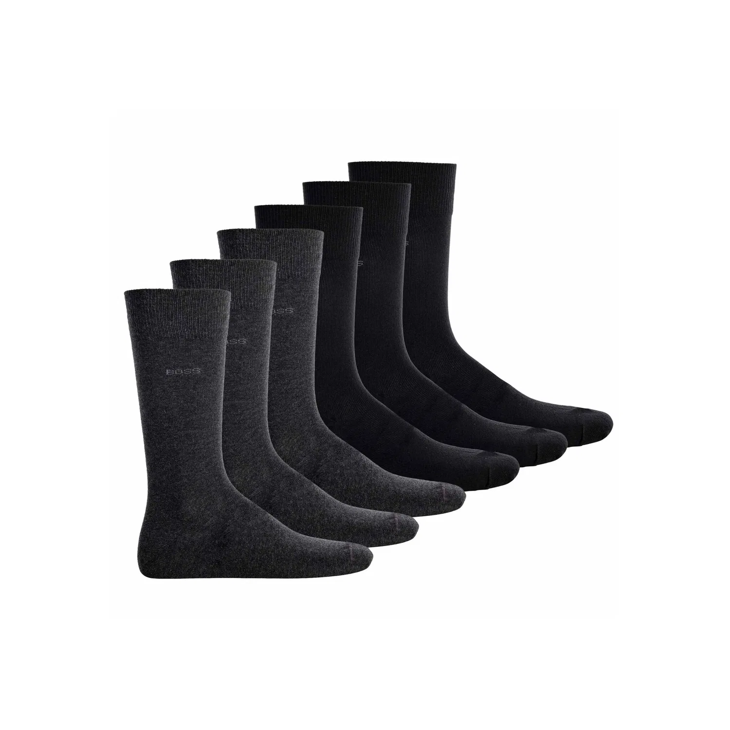 Мужские короткие носки 6er Pack BOSS, Black/Dark Grey