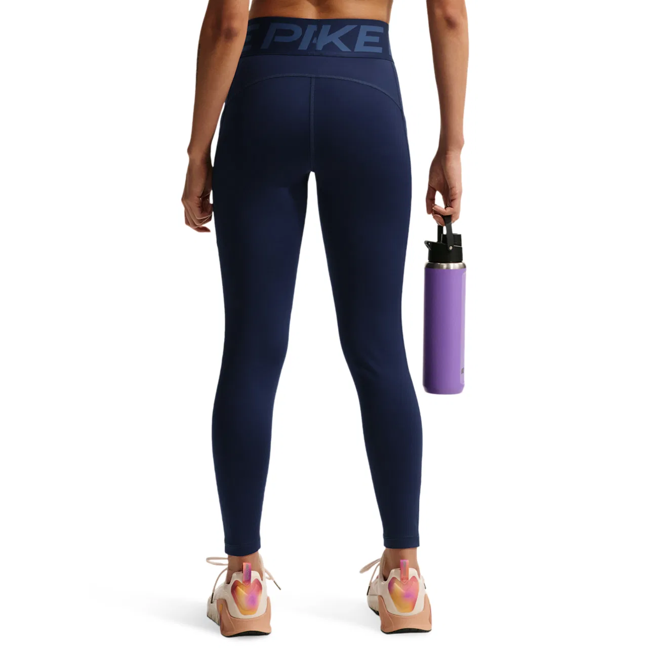 Женские леггинсы Pro Dri-FIT High Rise SCLPT 7/8 Nike, цвет Midnight Navy/White — фото 2