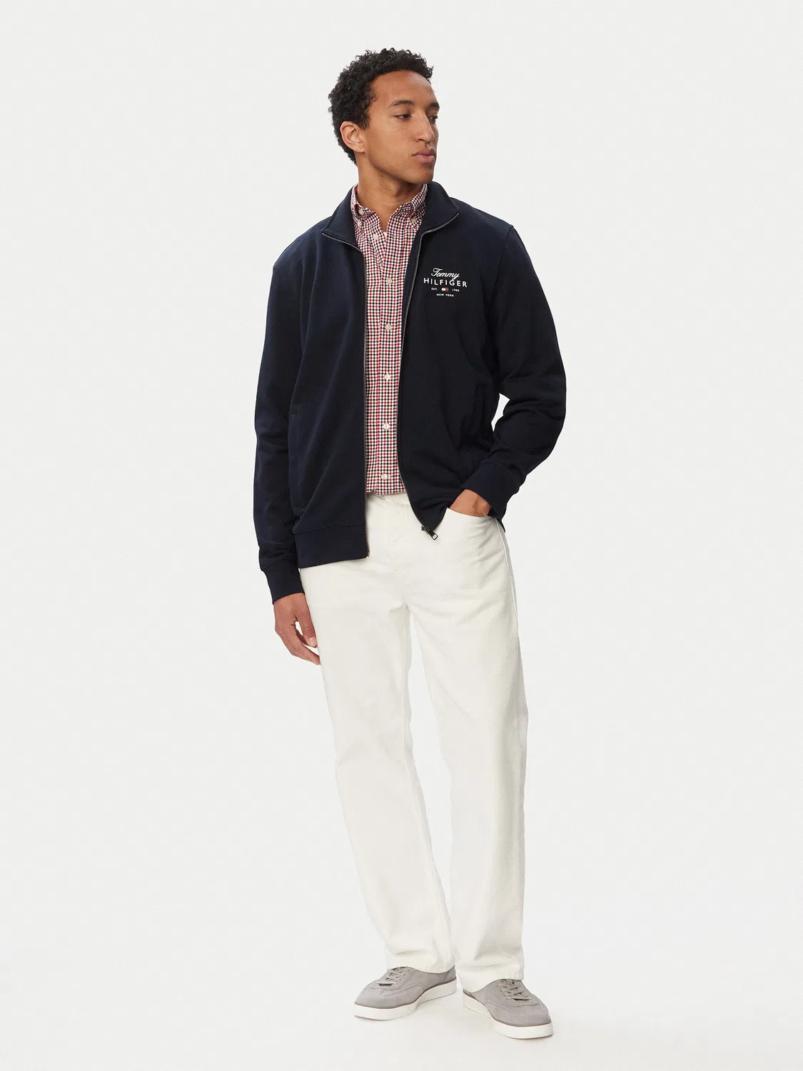 Мужская толстовка стандартного кроя Script Stack Tommy Hilfiger, темно-синий — фото 2