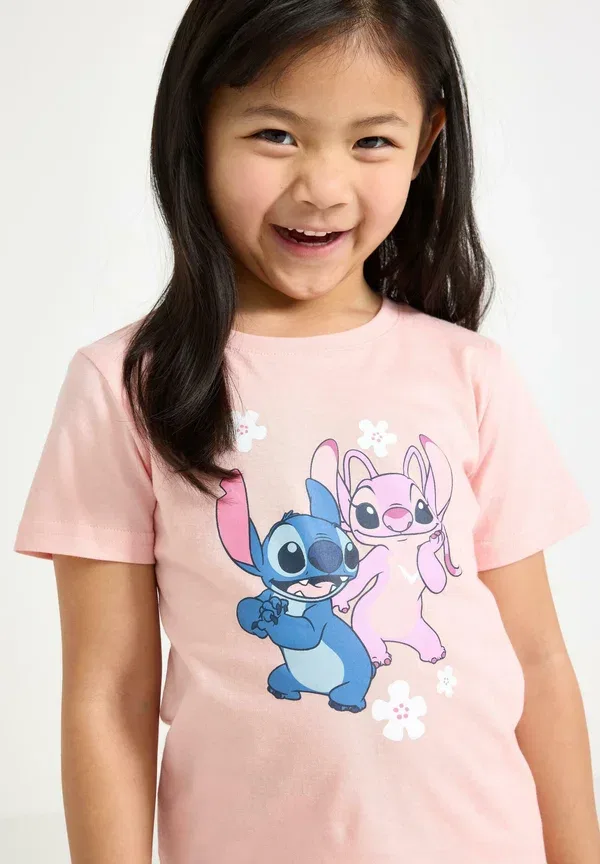 Пижамный комплект Lilo & Stitch - пижамный комплект Lindex, светло-розовый — фото 3