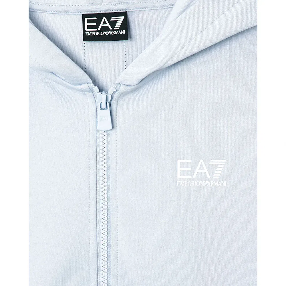 Толстовка с полной молнией Ea7 Emporio Armani, синий — фото 3