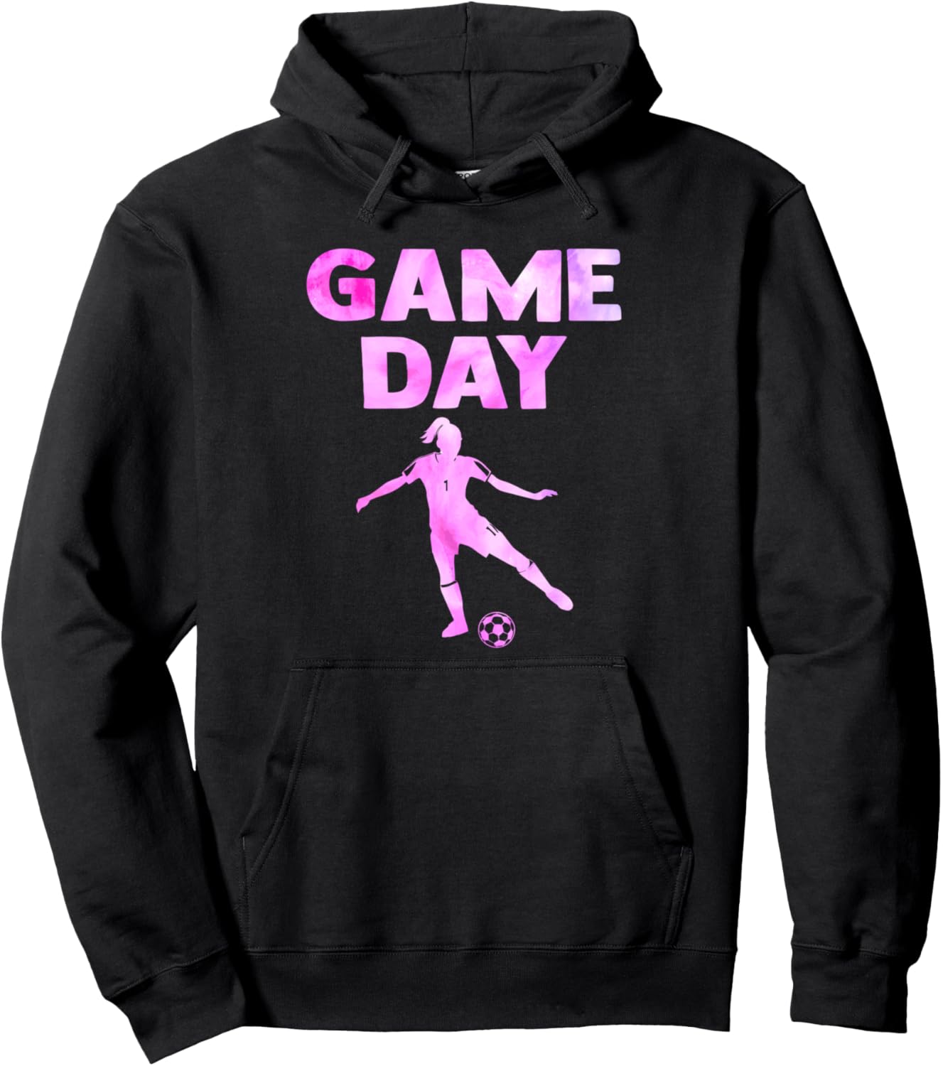 

Спортивная толстовка для игрового дня Soccer Girl & Play Soccer Gift, черный