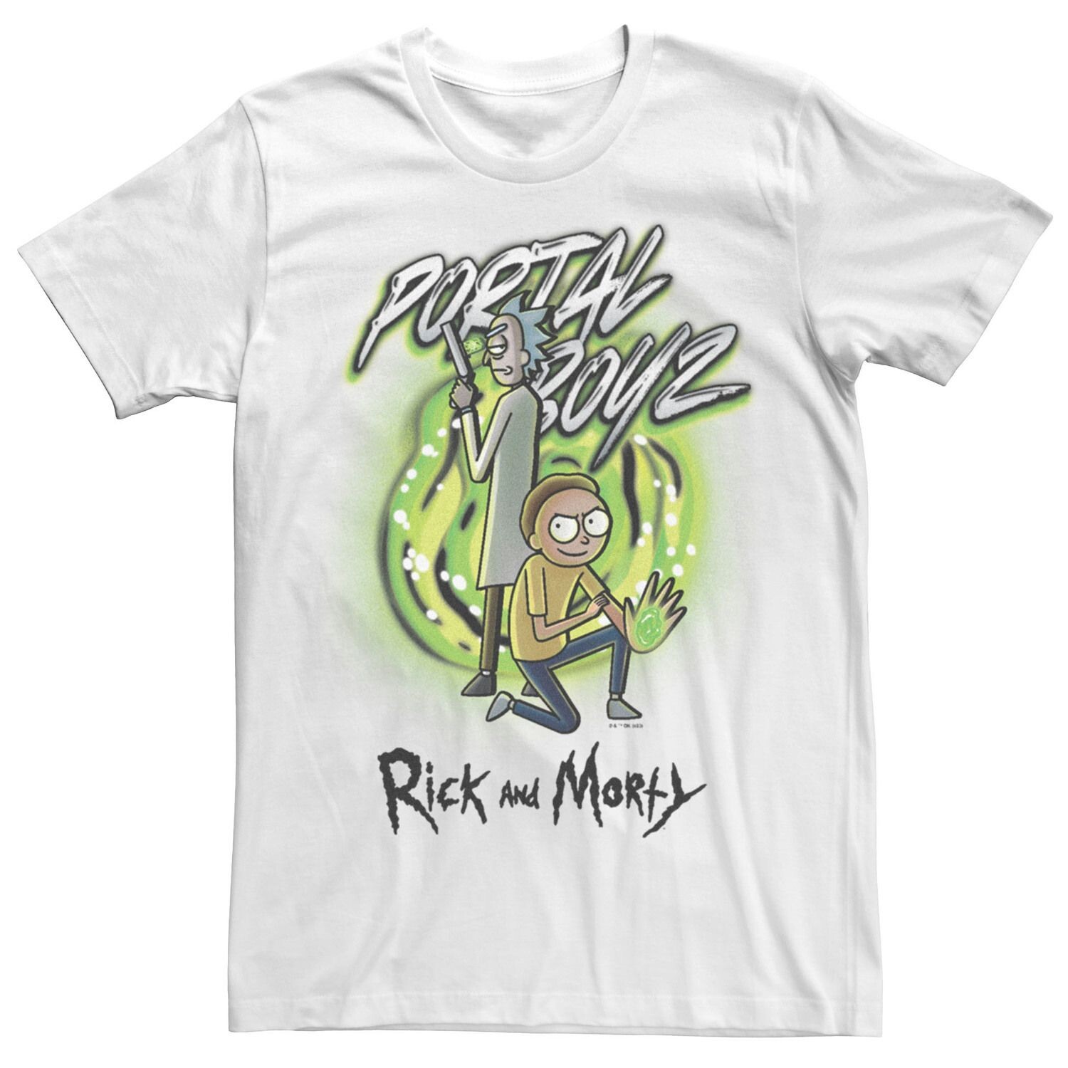 

Мужская футболка с рисунком Rick And Morty Portal Boyz Licensed Character