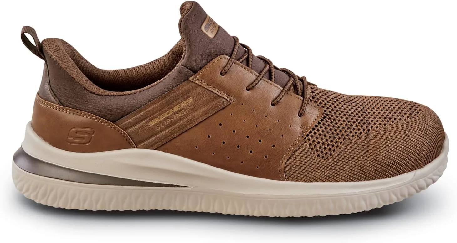 Мужские кроссовки Skechers с легким надеванием, коричневый — фото 2