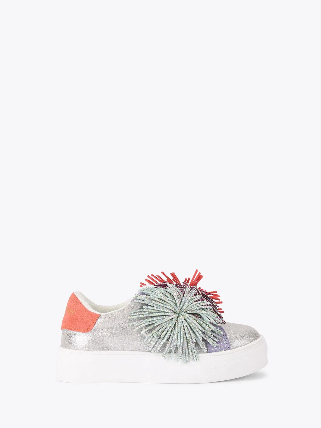 Кроссовки с помпонами Mini Laney Kurt Geiger London, розовый