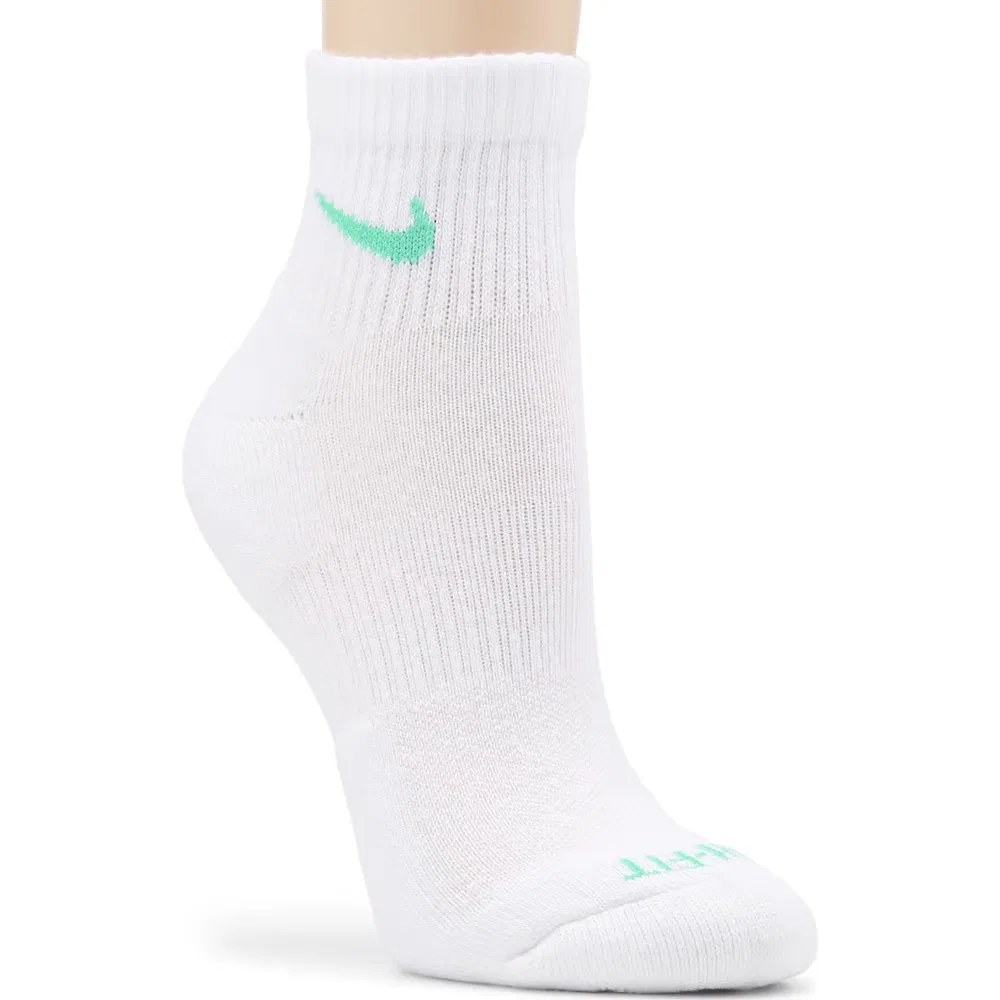 Набор из 6 пар средних повседневных носков с амортизацией до щиколотки Nike, White/Multi — фото 2